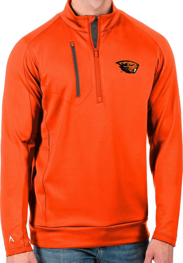 Antigua Men's Oregon State Beavers Orange Generation Half-Zip Pullover Shirt product image