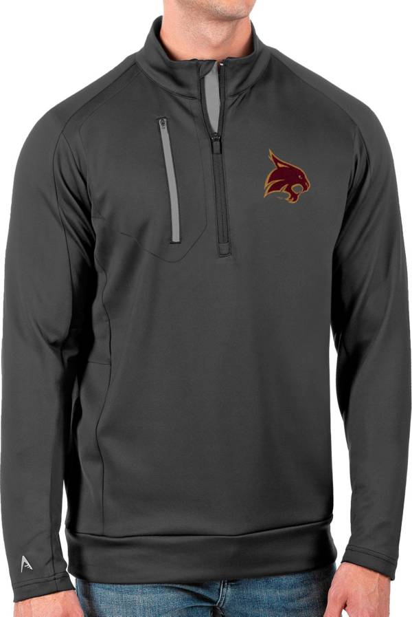 Antigua Men's Texas State Bobcats Grey Generation Half-Zip Pullover