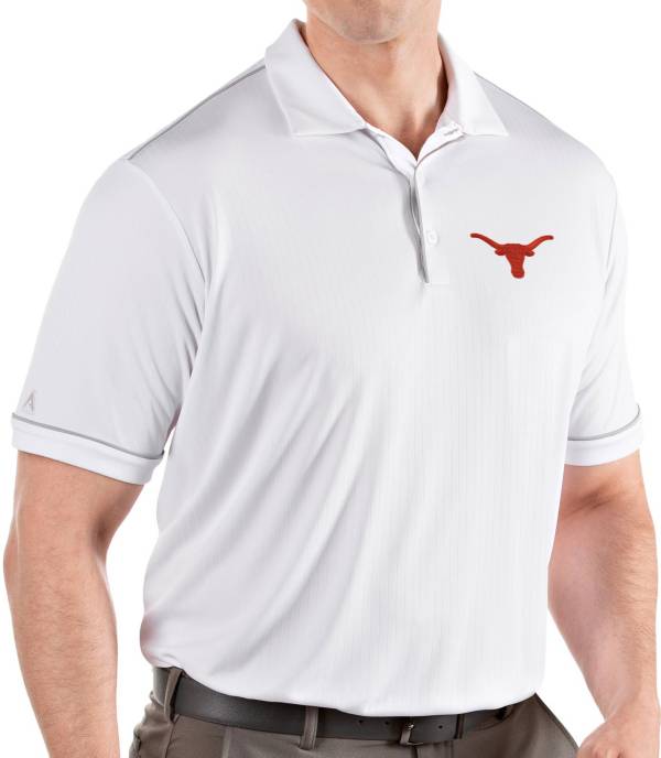 Antigua Men's Texas Longhorns Salute Performance White Polo