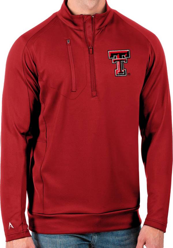 Antigua Men's Texas Tech Red Raiders Red Generation Half-Zip Pullover Shirt product image