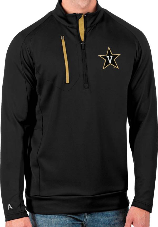 Antigua Men's Vanderbilt Commodores Black Generation Half-Zip Pullover Shirt