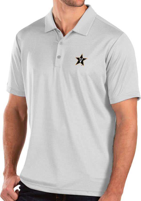 Antigua Men's Vanderbilt Commodores Balance White Polo