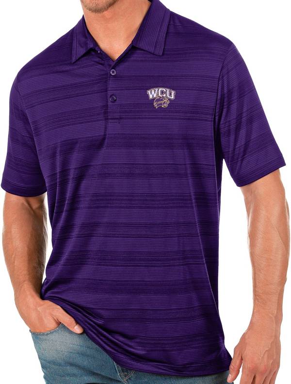 Antigua Men's Western Carolina Catamounts Purple Compass Polo product image