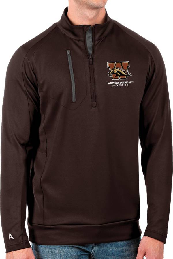 Antigua Men's Western Michigan Broncos Brown Generation Half-Zip Pullover Shirt