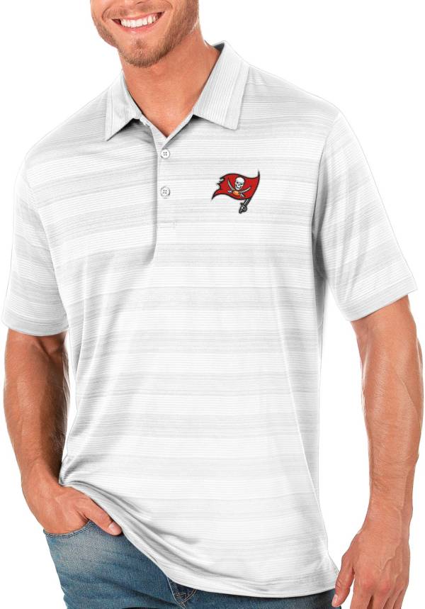 Antigua Men's Tampa Bay Buccaneers Compass White Polo product image
