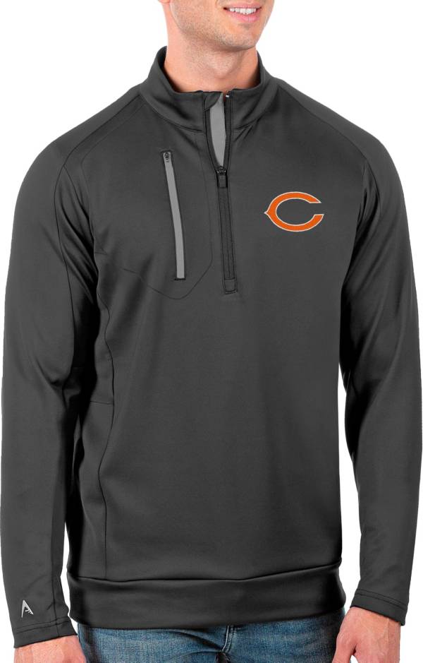 Antigua Men's Chicago Bears Grey Generation Half-Zip Pullover product image