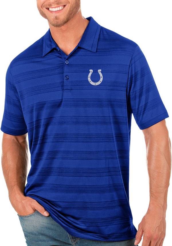 Antigua Men's Indianapolis Colts Blue Compass Polo