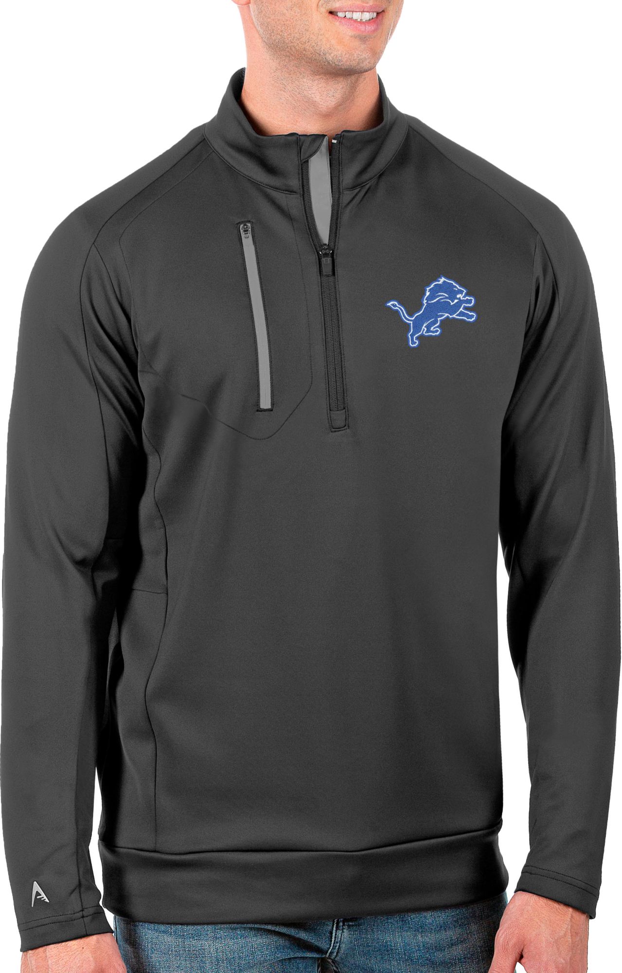 Antigua Men's Detroit Lions Generation Half-Zip Pullover