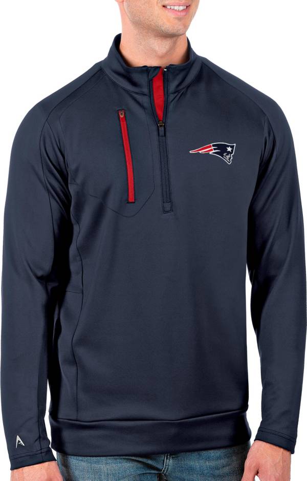 Antigua Men's Tall New England Patriots Navy Generation Half-Zip Pullover product image