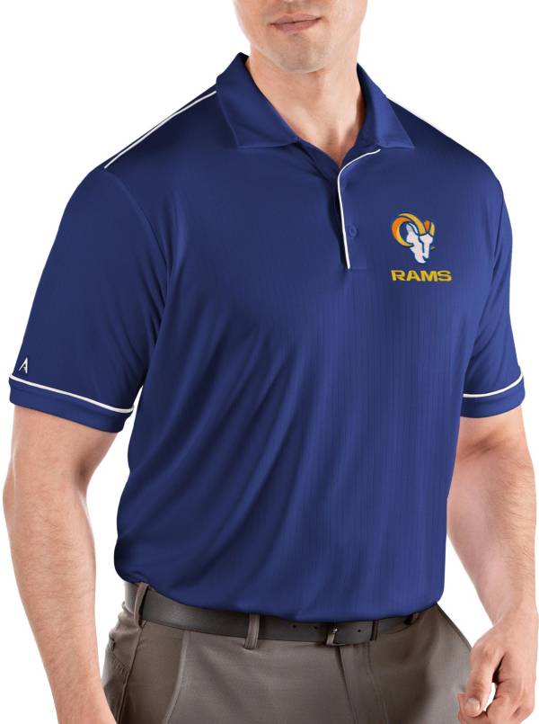 Antigua Men's Los Angeles Rams Royal Salute Performance Polo