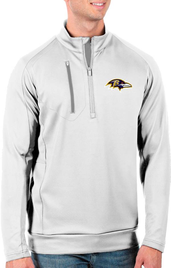 Antigua Men's Baltimore Ravens White Generation Half-Zip Pullover product image