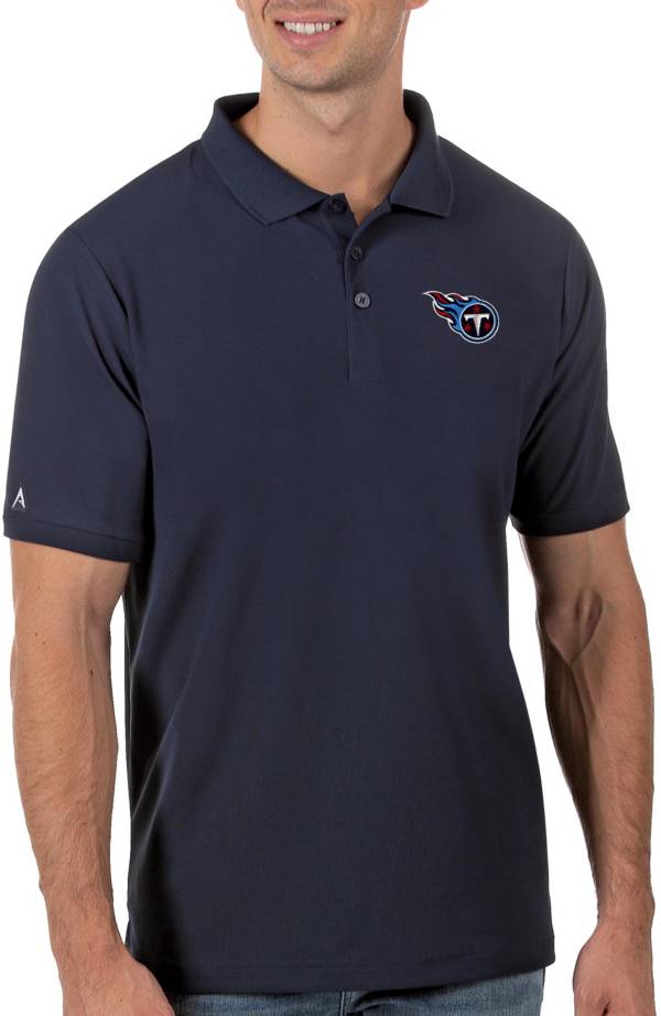 Antigua Men's Navy Dallas Cowboys Legacy Pique Polo