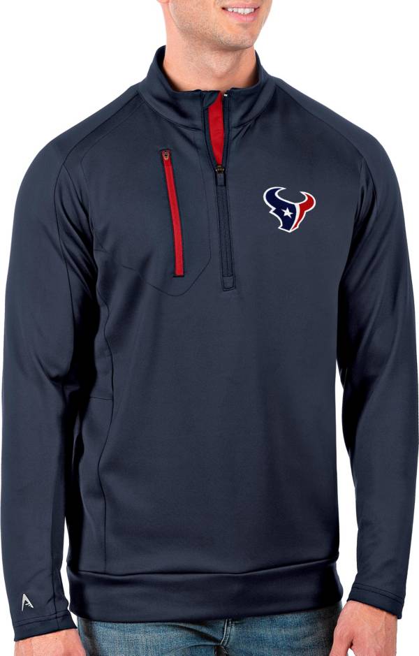 Dick's Sporting Goods Antigua Men's Houston Texans Passage Navy Full-Zip  Jacket