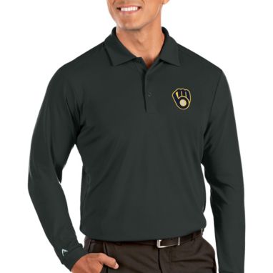 sorry, Antigua Men's Milwaukee Brewers Grey Tribute Long Sleeve Performance Polo is currently out of stock