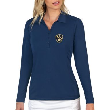 sorry, Antigua Women's Milwaukee Brewers Navy Tribute Long Sleeve Performance Polo is currently out of stock