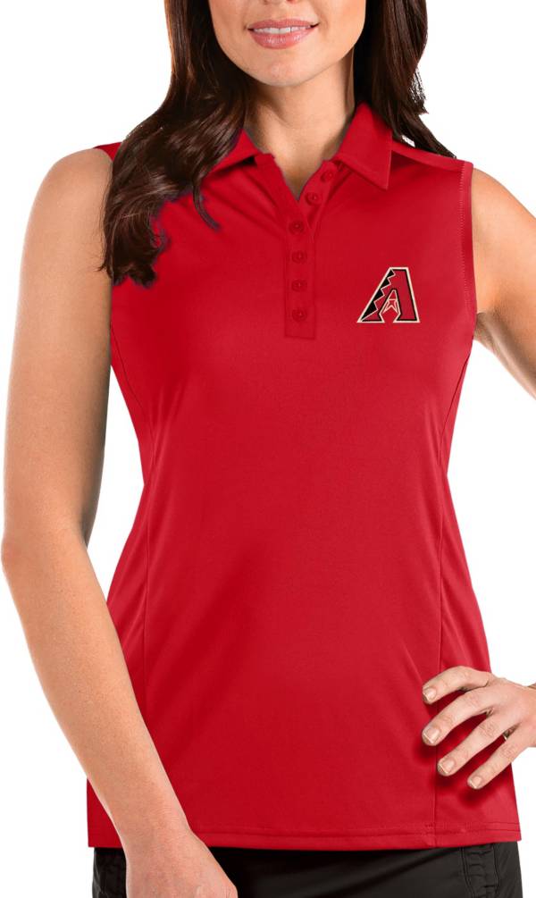 Antigua Women's Arizona Diamondbacks Red Tribute Sleeveless Polo product image