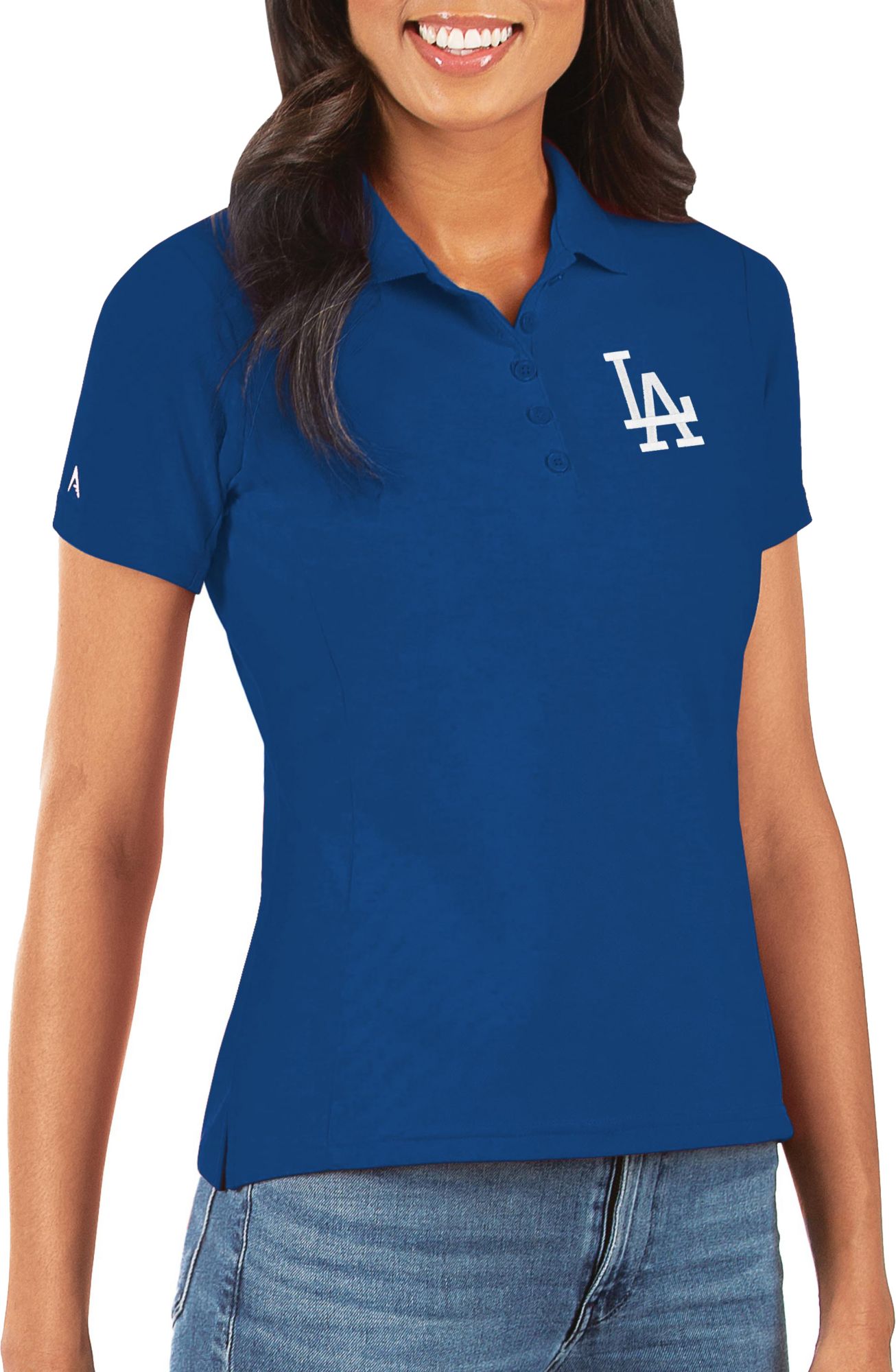 Antigua Women's Los Angeles Dodgers Royal Legacy Pique Polo