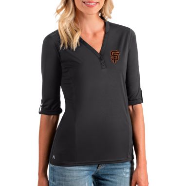 sorry, Antigua Women's San Francisco Giants Grey Accolade Three-Quarter Sleeve Polo is currently out of stock