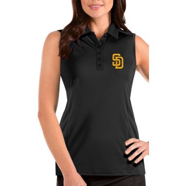 sorry, Antigua Women's San Diego Padres Black Tribute Sleeveless Polo is currently out of stock
