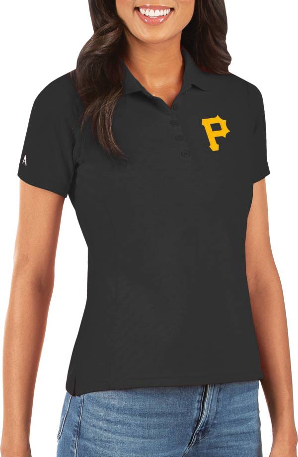 Antigua Women's Pittsburgh Pirates Black Legacy Pique Polo product image