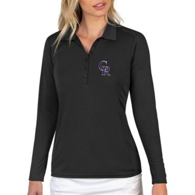 sorry, Antigua Women's Colorado Rockies Tribute Long Sleeve Performance Black Polo is currently out of stock