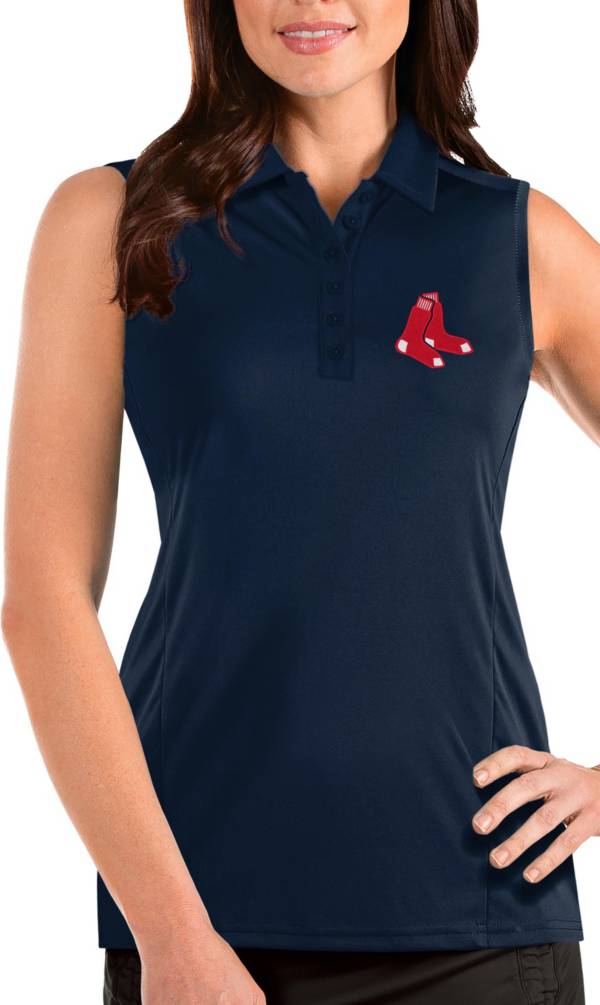 Antigua Women's Boston Red Sox Navy Tribute Sleeveless Polo product image