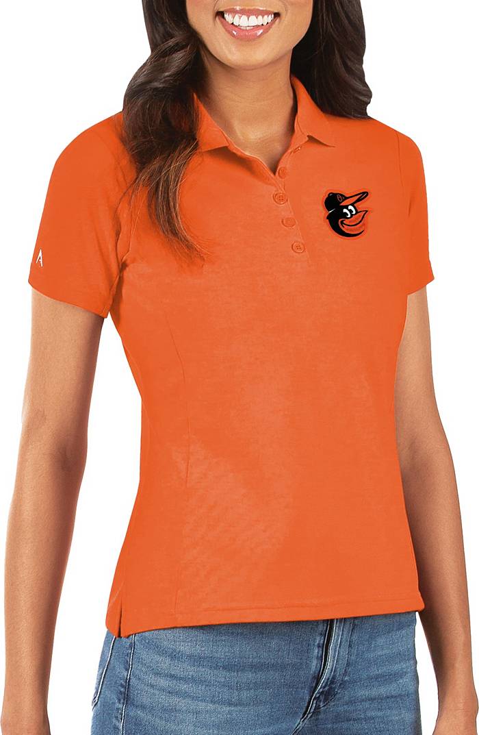 Antigua Women's Baltimore Orioles Orange Legacy Pique Polo