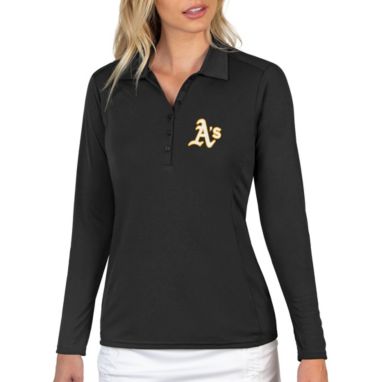 sorry, Antigua Women's Athletics Tribute Long Sleeve Performance Black Polo is currently out of stock