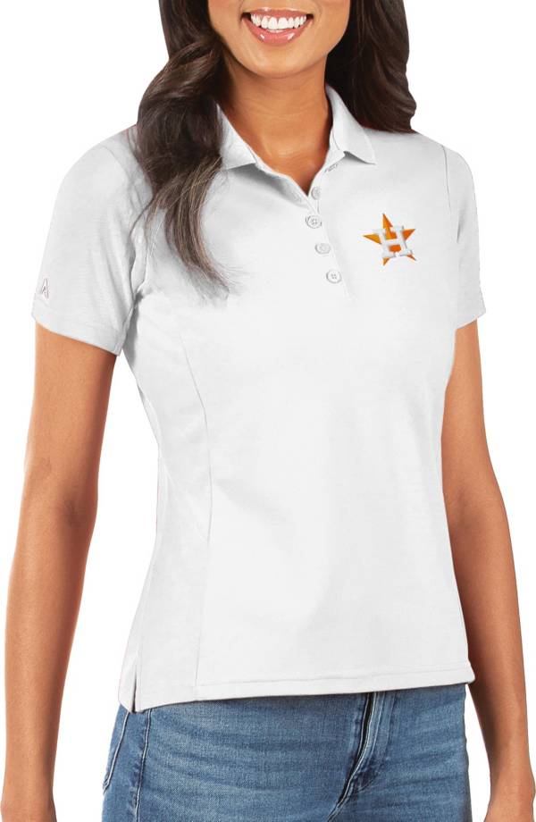 Antigua Apparel / Women's Houston Astros Orange Tribute Sleeveless Polo