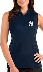 New Era Women's New York Yankees Navy Dipdye Scoop V-Neck