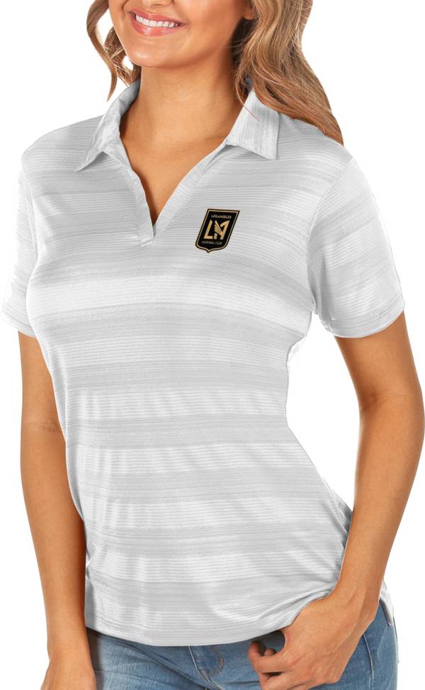 Antigua Women's Los Angeles FC White Compass Polo product image