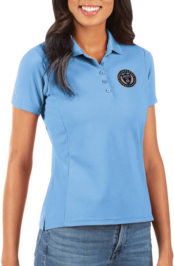 Antigua Women's Philadelphia Union Light Blue Legacy Pique Polo
