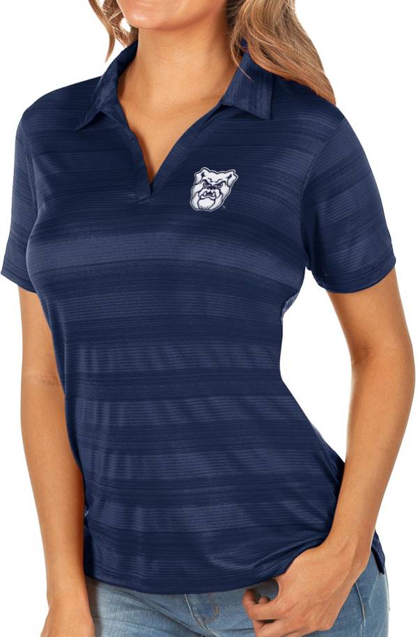 Antigua Women's Butler Bulldogs Blue Compass Polo Golf Galaxy