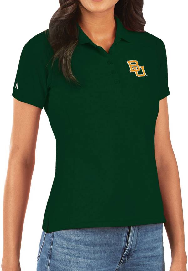 Antigua Women's Baylor Bears Green Legacy Pique Polo