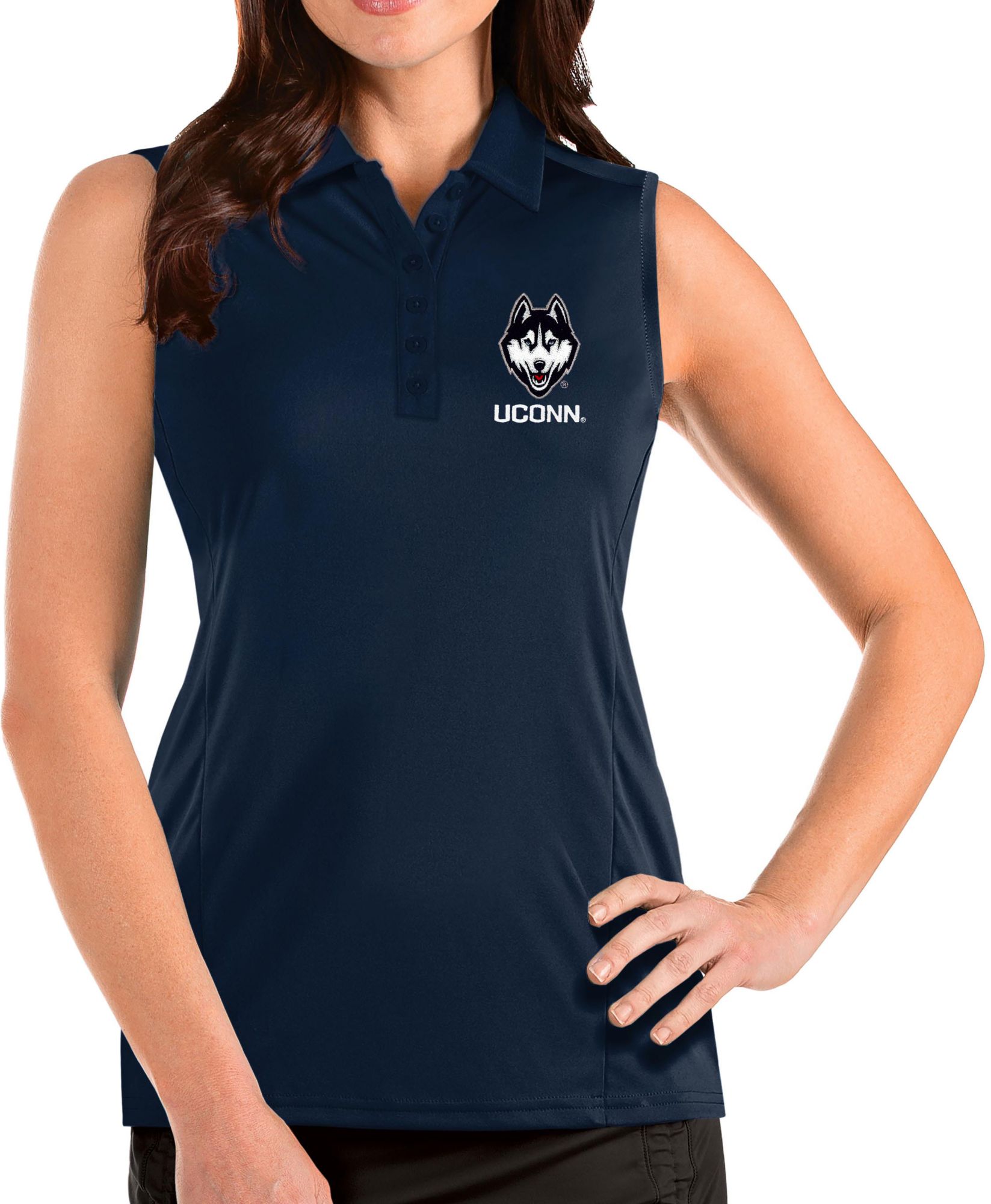 Antigua Women's UConn Huskies Tribute Sleeveless Tank Top