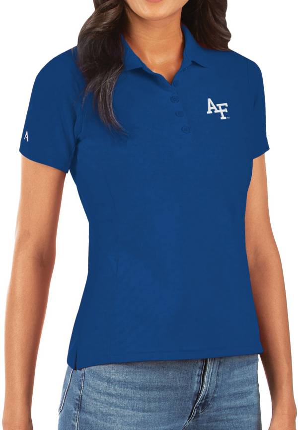 Antigua Women's Air Force Falcons Blue Legacy Pique Polo product image