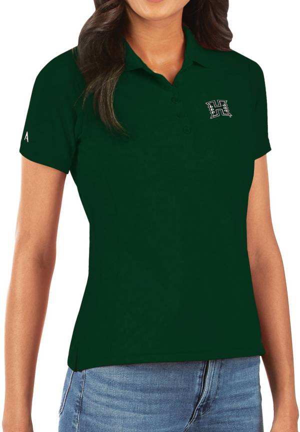 Antigua Women's Hawai'i Warriors Green Legacy Pique Polo