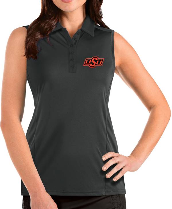 Antigua Women's Oklahoma State Cowboys Grey Tribute Sleeveless Tank Top product image