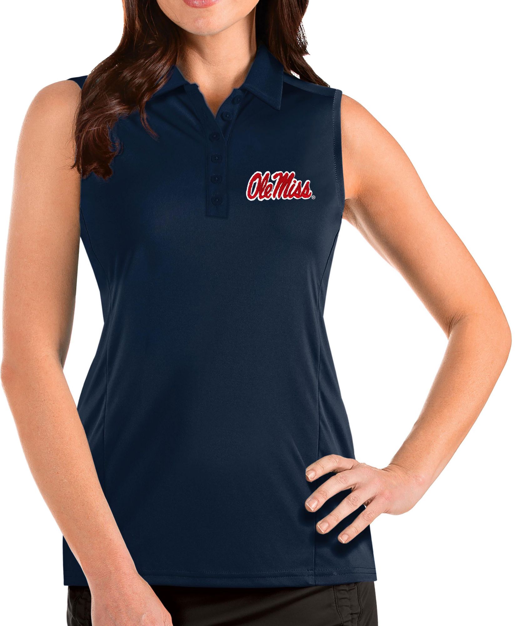 Antigua Women's Ole Miss Rebels Tribute Sleeveless Tank Top