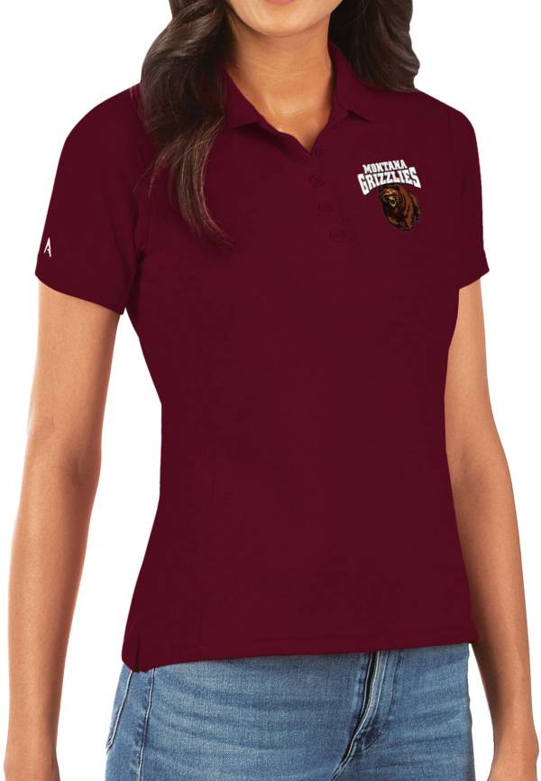 Antigua Women's Montana Grizzlies Maroon Legacy Pique Polo