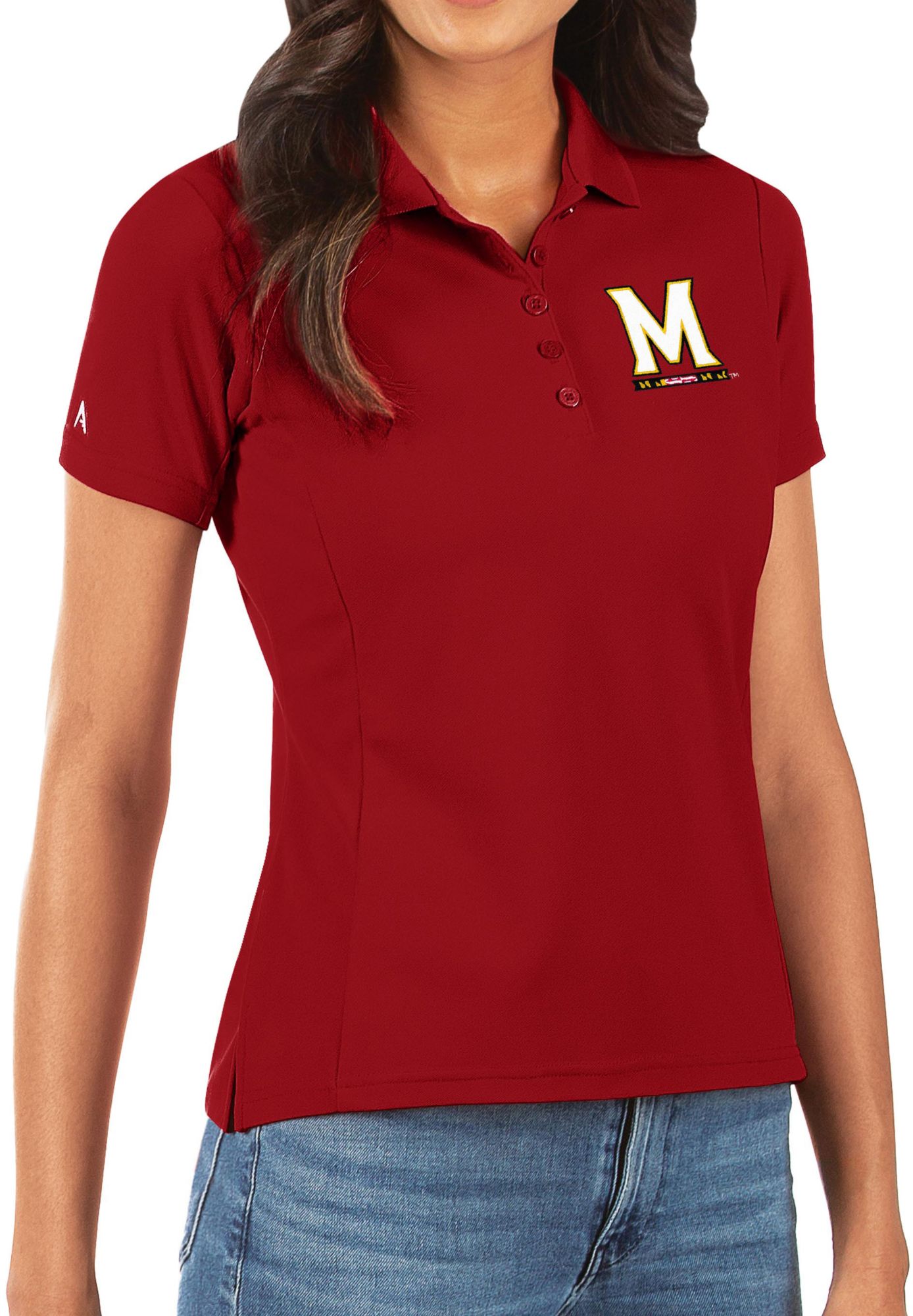 Antigua Women's Maryland Terrapins Legacy Pique Polo