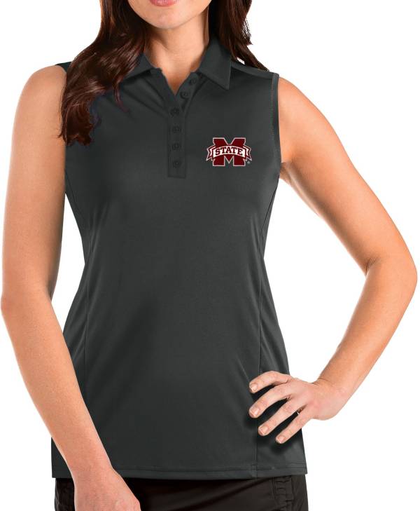 Antigua Women's Mississippi State Bulldogs Grey Tribute Sleeveless Tank Top product image