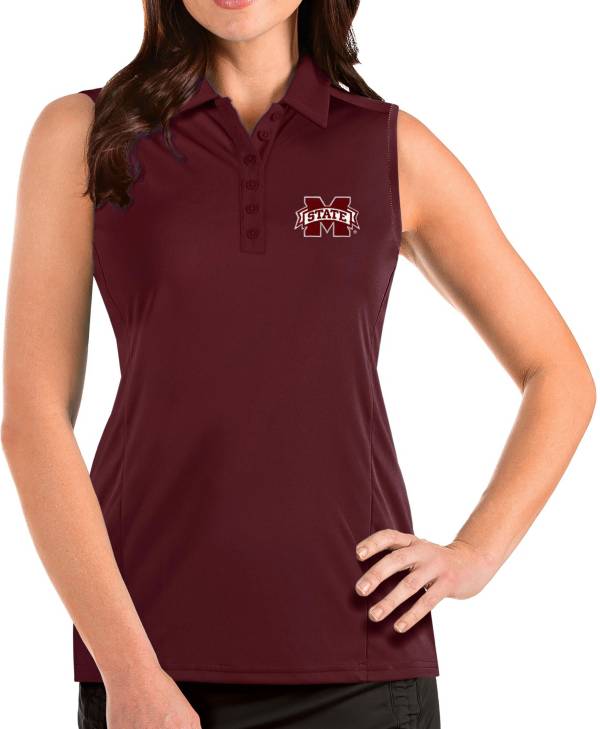 Antigua Women's Mississippi State Bulldogs Maroon Tribute Sleeveless Tank Top product image