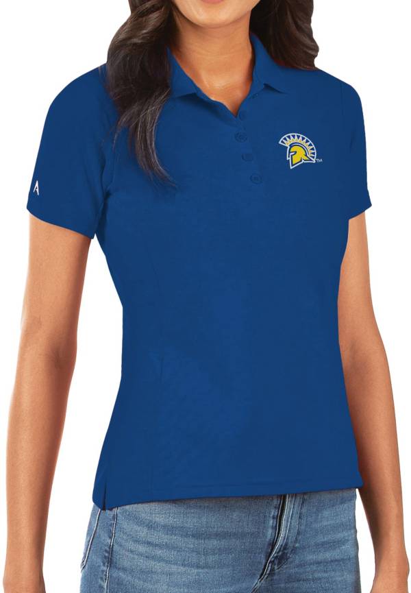Antigua Women's San Jose State  Spartans Blue Legacy Pique Polo product image