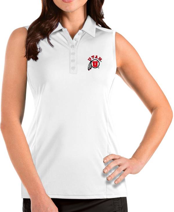 Antigua Women's Utah Utes Tribute Sleeveless Tank White Top product image