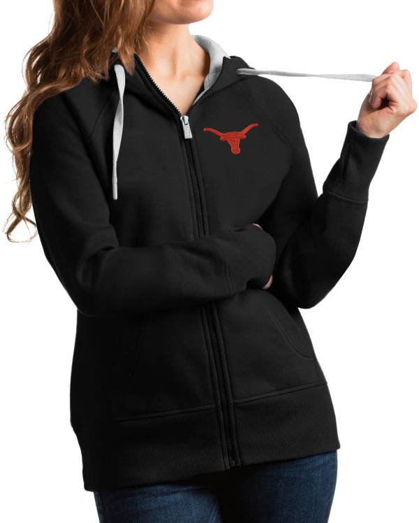 Antigua Women's Texas Longhorns Victory Full-Zip Black Hoodie | DICK'S Sporting Goods