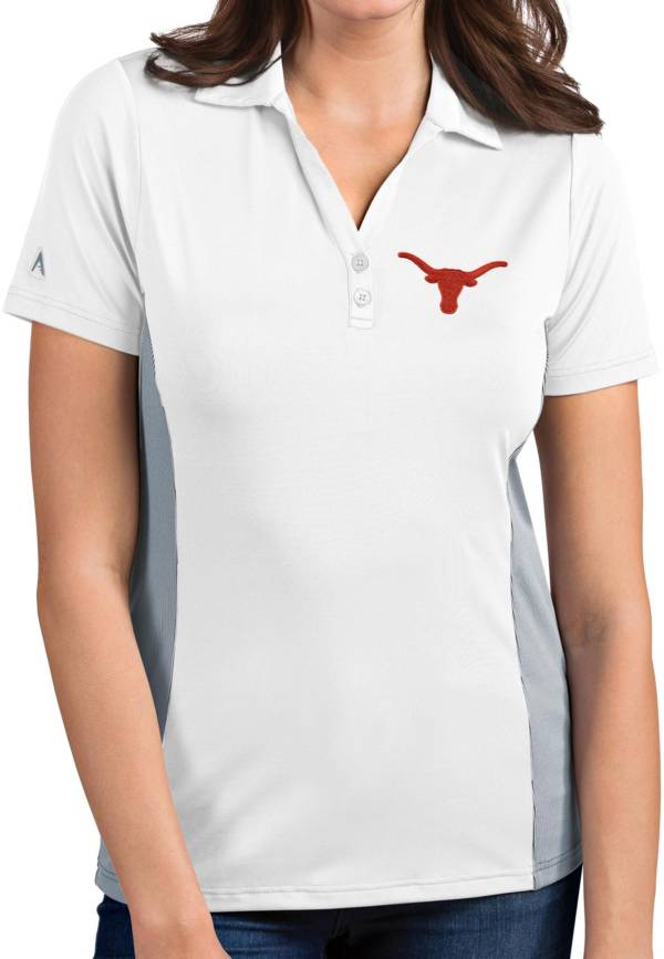 Antigua Women's Texas Longhorns Venture White Polo