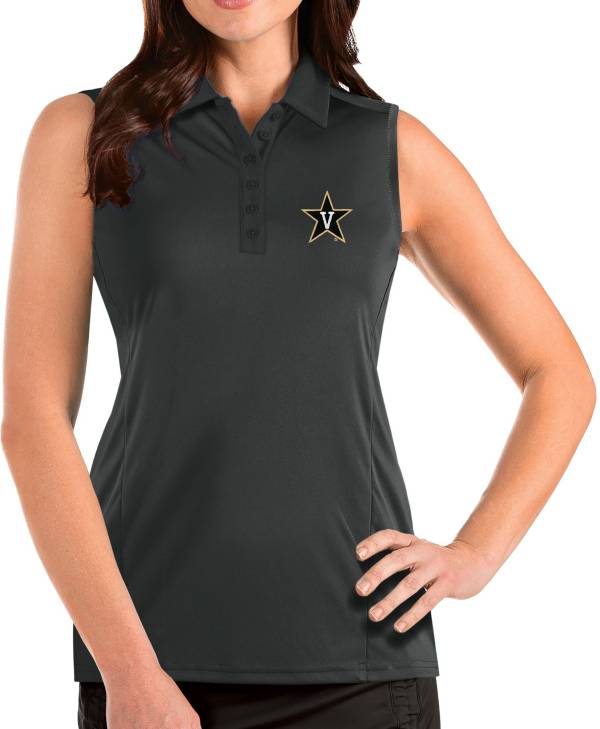Antigua Women's Vanderbilt Commodores Grey Tribute Sleeveless Tank Top