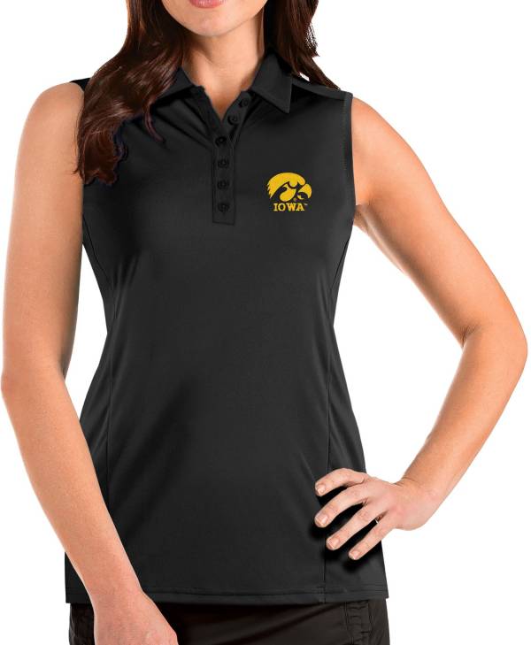 Antigua Women's Iowa Hawkeyes Tribute Sleeveless Tank Black Top product image