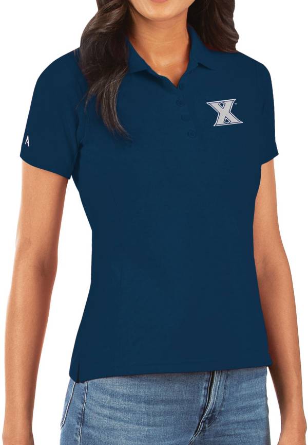 Antigua Women's Xavier Musketeers Blue Legacy Pique Polo product image